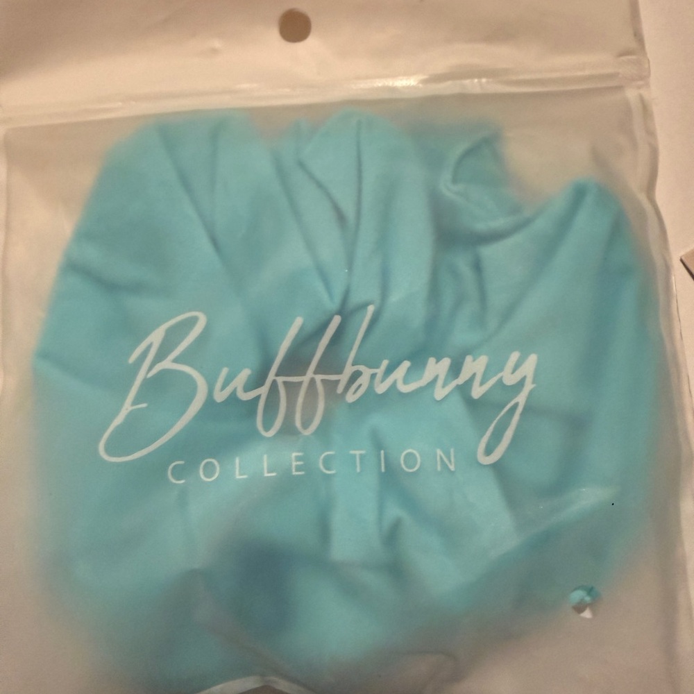 NWT BuffBunny Cotton Candy Blue Nubre Scrunchie